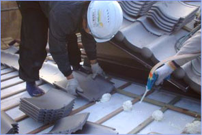 ポリフォーム工法写真